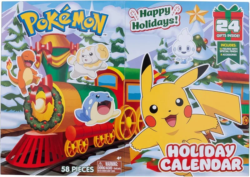 Calendario de Adviento Pokémon (16 figuras y 8 accesorios)