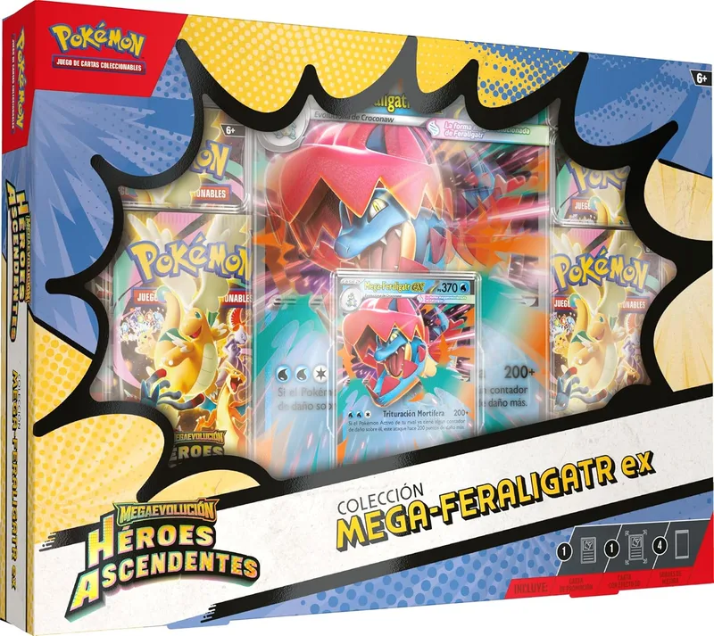 Colección Mega-Feraligatr ex de Megaevolución-Héroes Ascendentes