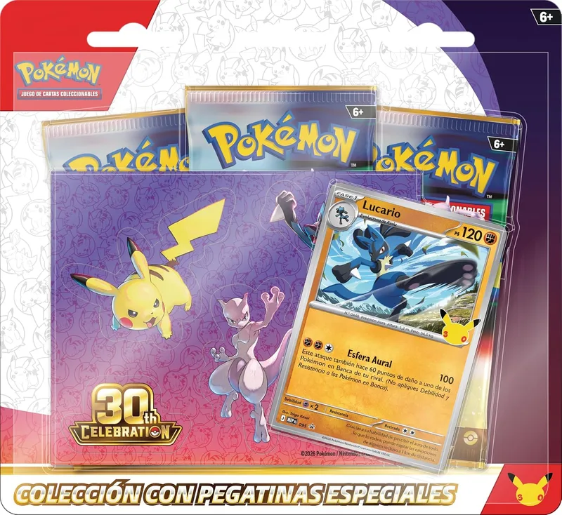 Colección con pegatinas especiales 30.º Aniversario: Lucario