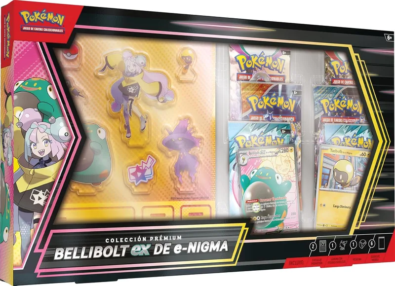 Colección prémium Bellibolt ex de e-Nigma (6 sobres + figuras acrílicas)