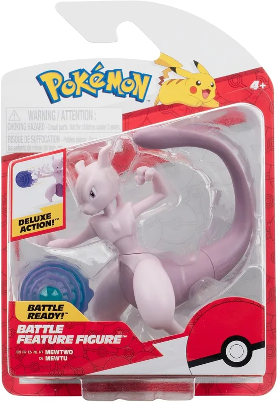 Figura Battle Feature de Mewtwo 11,5 cm (Jazwares)