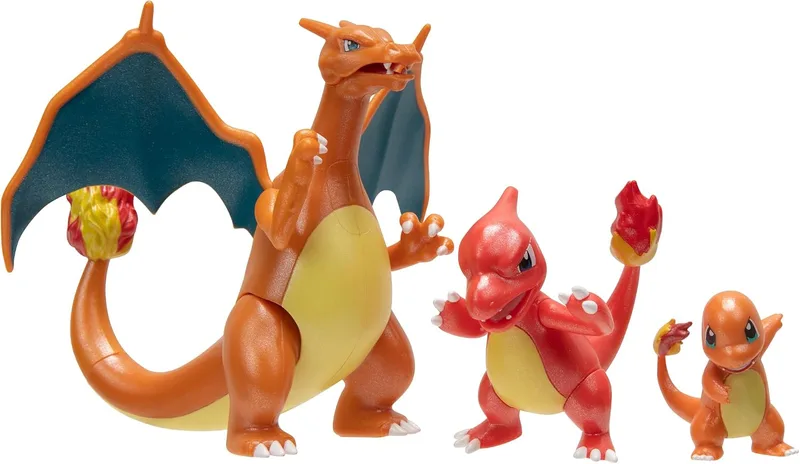 Pack de evolución Charmander, Charmeleon y Charizard (Pokémon Select)
