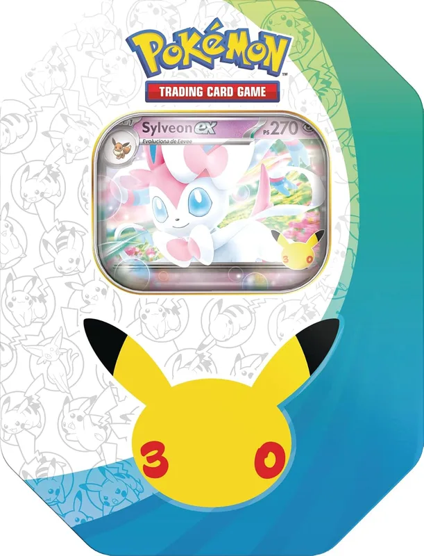 Lata Celebración 30.º Aniversario: Sylveon ex (4 sobres + carta promo)
