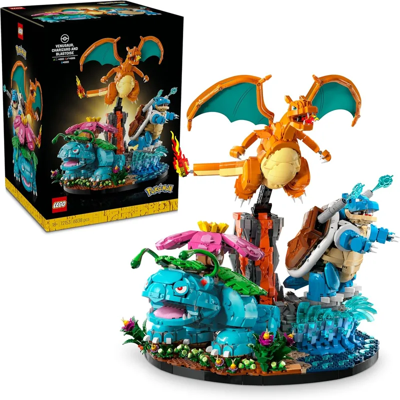 LEGO Pokémon Venusaur, Charizard y Blastoise (72153)