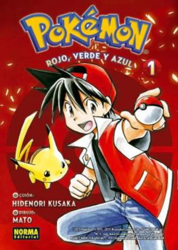 Manga Pokémon 01: Rojo, Verde y Azul 1 (Norma)