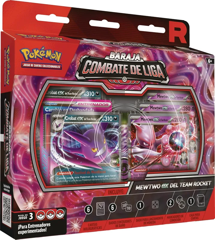 Baraja Combate de Liga Mewtwo ex del Team Rocket