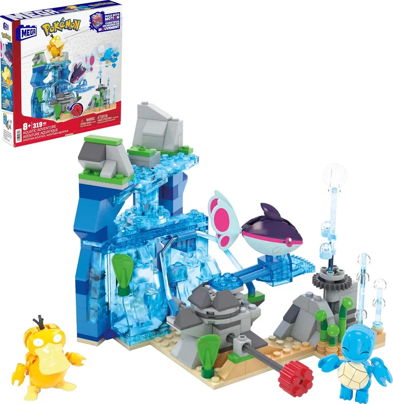 MEGA Pokémon Aventura Acuática: Squirtle, Psyduck y Finneon (319 piezas)