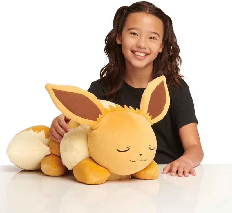 Peluche de Eevee durmiente 45 cm (Jazwares)