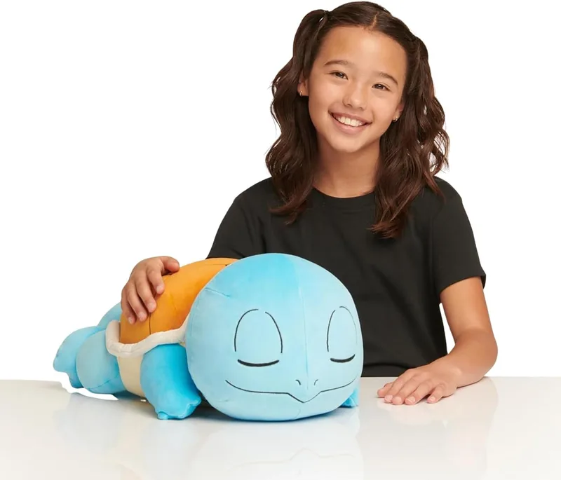 Peluche de Squirtle durmiente 45 cm (Jazwares)