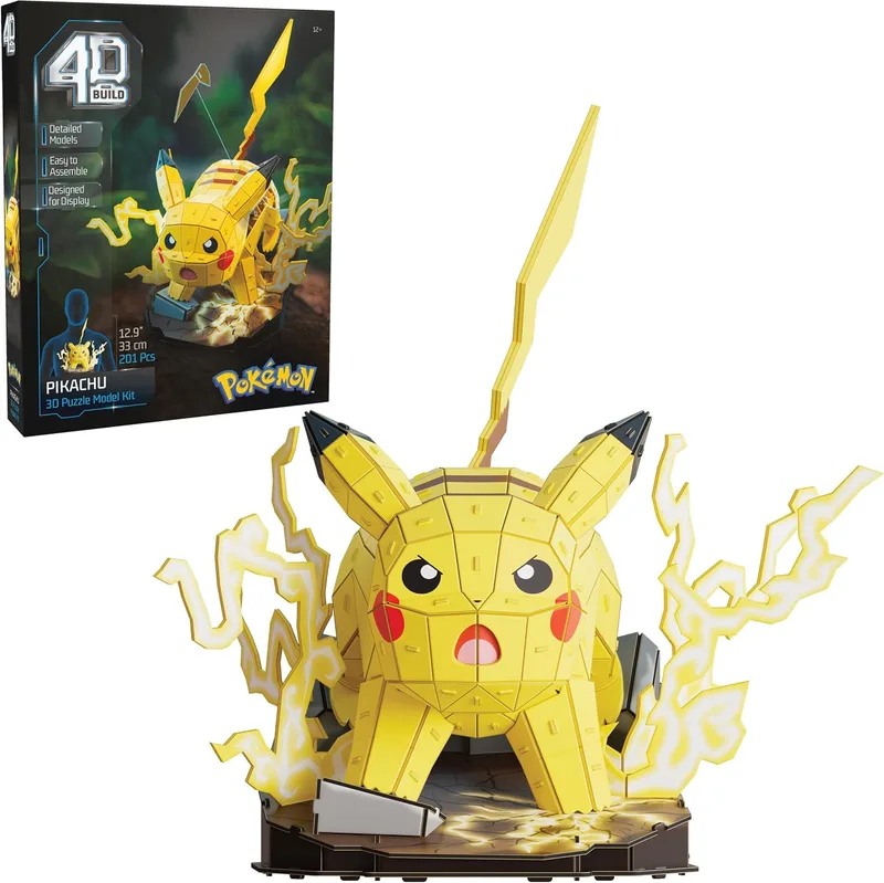 Puzzle 3D 4D Build: Pikachu (201 piezas)