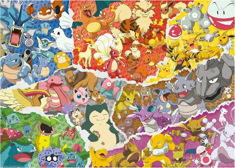 Puzzle Pokémon 1000 piezas (Ravensburger, 70 × 50 cm)