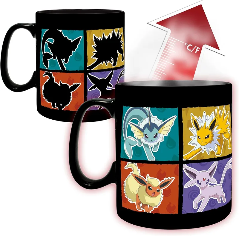 Taza Eevee que cambia con el calor 460 ml (ABYstyle)